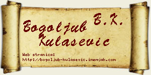 Bogoljub Kulašević vizit kartica